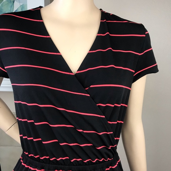 Banana Republic Cross Over Striped Dress - Picture 2 of 3